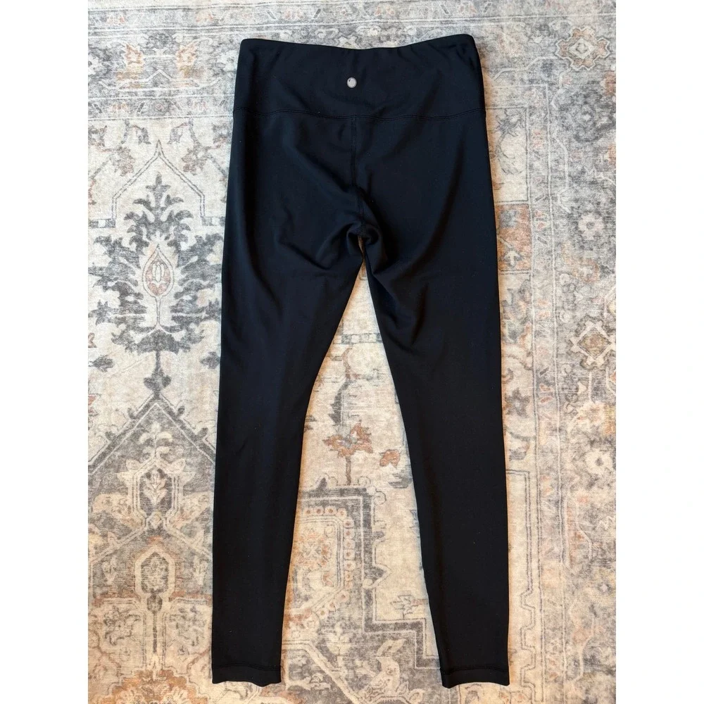 Yogalicious Womens Black High Waisted Full Length Yoga Leggings Size Medium